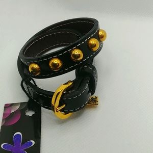 Black Patten Leather Buckle Choker/Bracelet